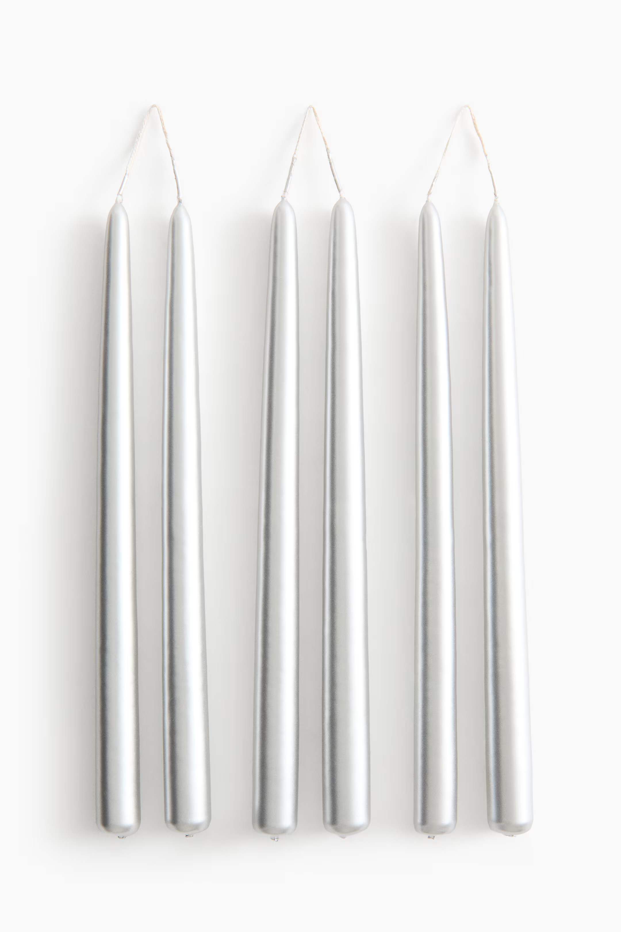 6-pack metallic tapered candles | H&M (UK, MY, IN, SG, PH, TW, HK)