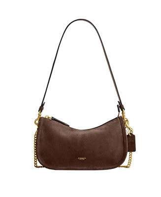 Waverly Small Suede Shoulder Bag | Macy's