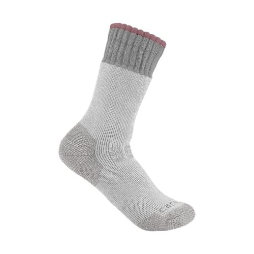 Carhartt Women's Heavyweight Synthetic-Wool Blend Boot Sock, Grey, Large | Amazon (US)