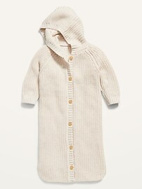 Unisex Hooded Button-Front Sweater Blanket for Baby | Old Navy (US)