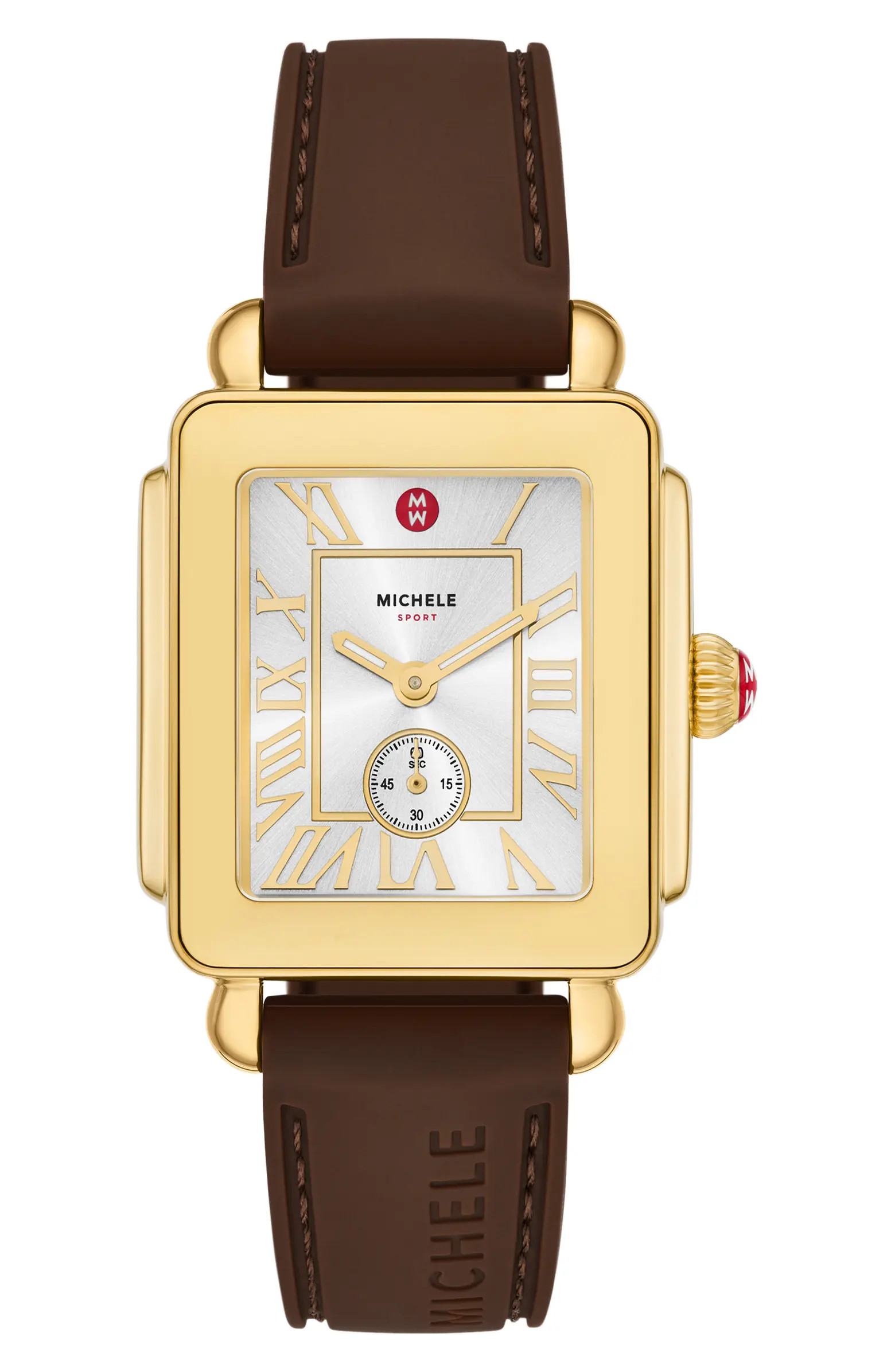 Deco Sport Mid Silicone Strap Watch, 29mm x 31mm | Nordstrom