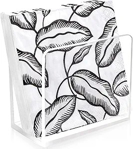 HBlife Napkin Holder, Acrylic Dining Table Dispenser for Cocktail Tissue, Clear Containers for Or... | Amazon (US)