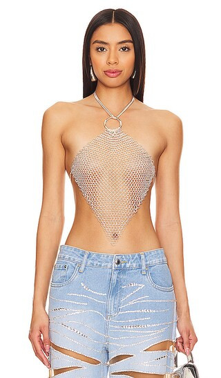 Thaylu Top in Silver | Revolve Clothing (Global)