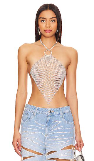 Thaylu Top in Silver | Revolve Clothing (Global)