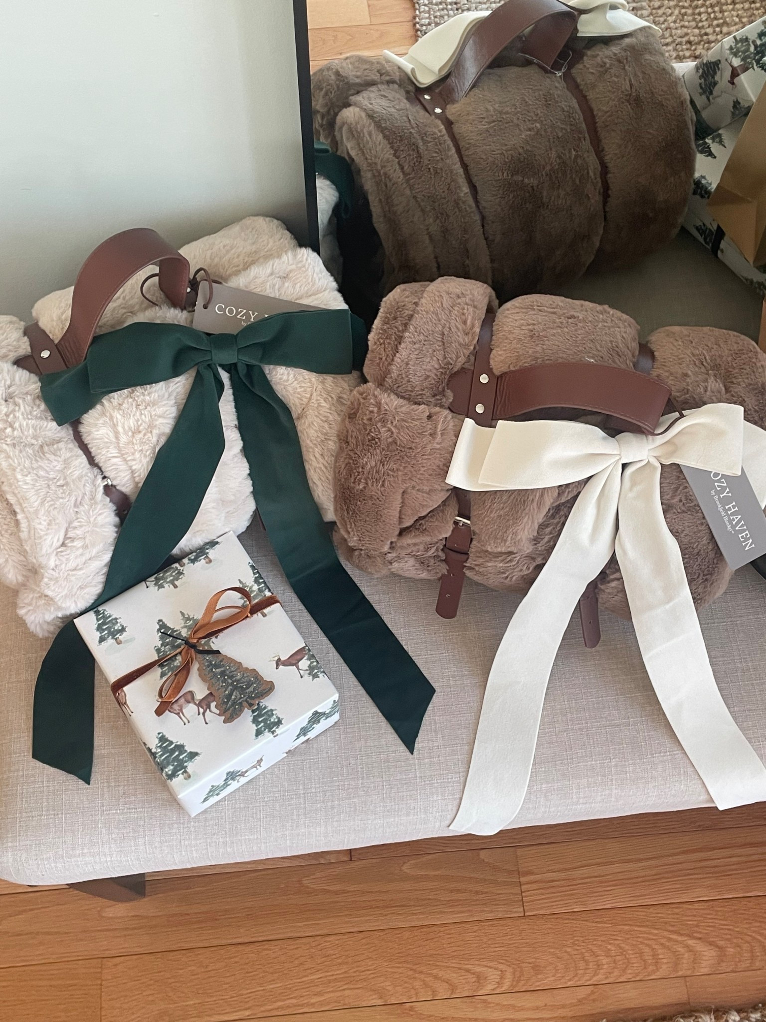 Cozy vibes on a budget ✨ This ultra-soft throw is under $13 and perfect for movie nights.
• Snuggled up without breaking the bank 🤍 This cozy blanket looks expensive but won’t break the bank. 