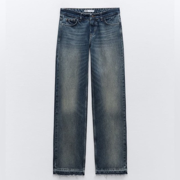 ZARA LOW-RISE Z1975 STRAIGHT LEG JEANS | Poshmark