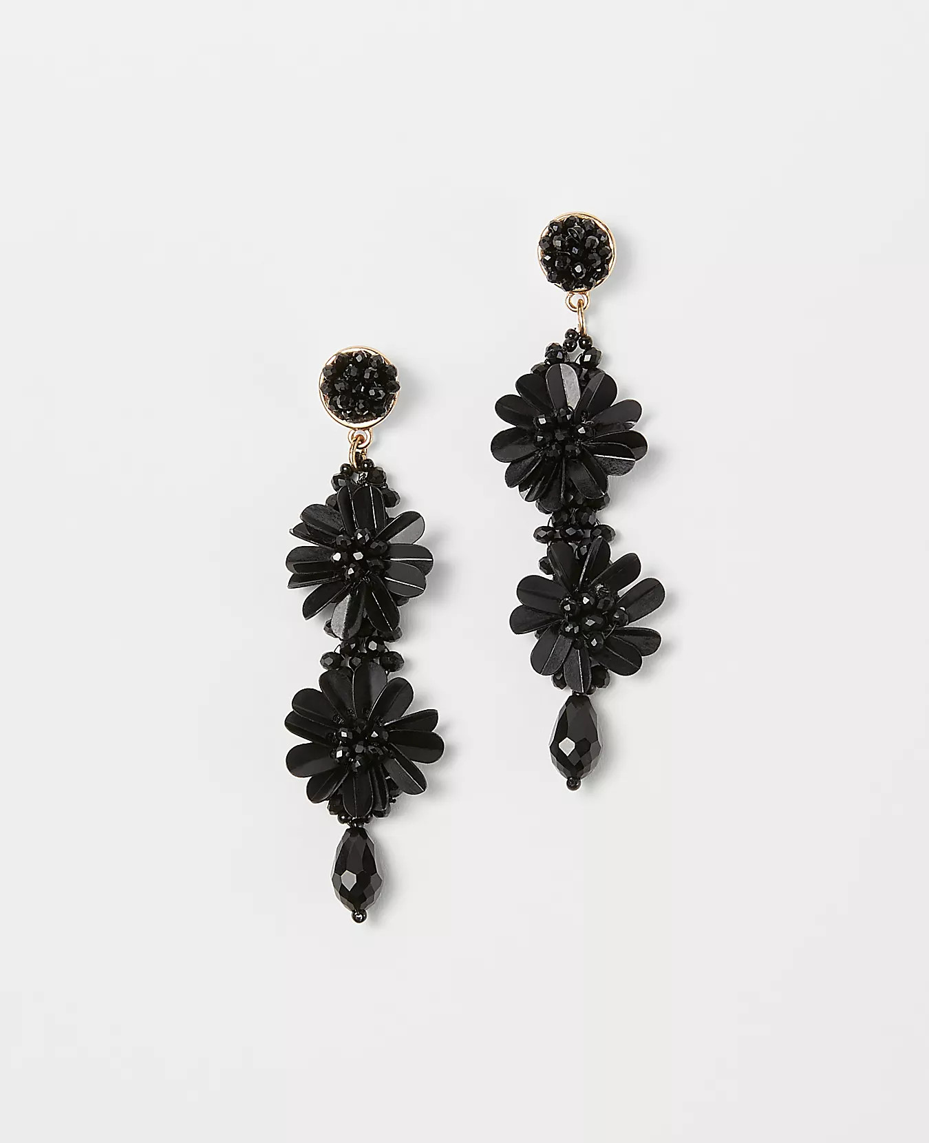 Beaded Flower Burst Statement Earrings | Ann Taylor (US)