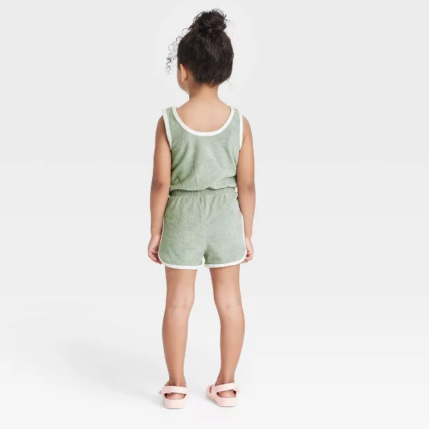 Toddler Girls' Romper - Cat & Jack™ Green | Target