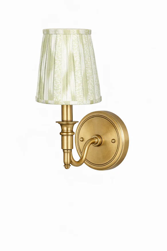 Green Ikat Sconce Shade | The Enchanted Home