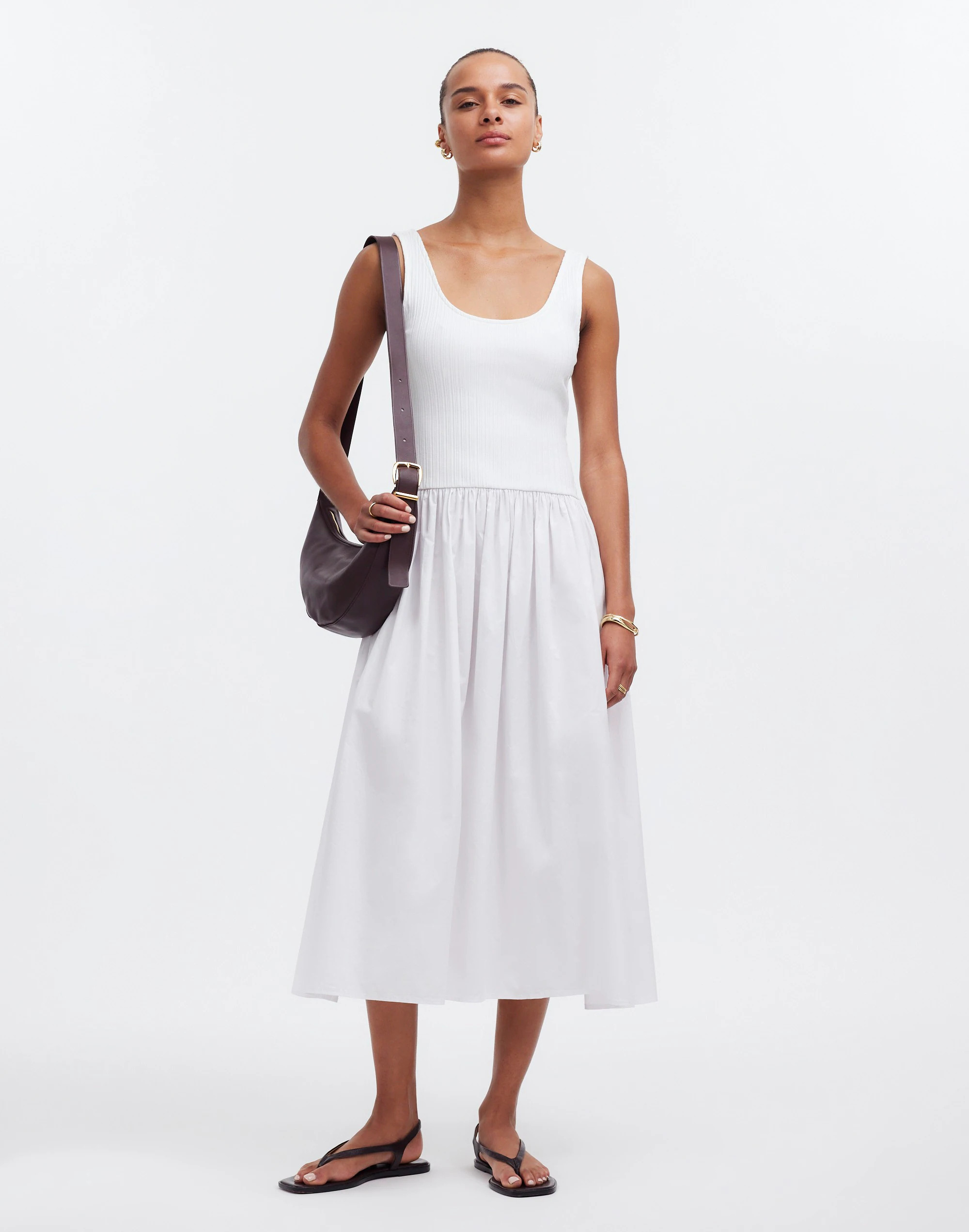 Drop-Waist Tank Midi Dress | Madewell