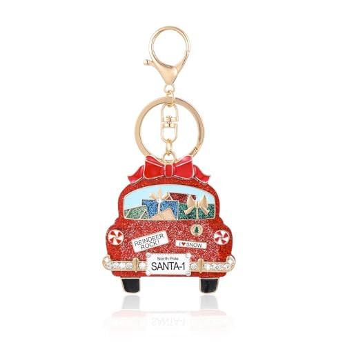 Firopia Christmas Bag Charm Keychains for Women | Fun Xmas Santa Purse Bag Charm | Christmas Bag Accessories Gift | Amazon (US)