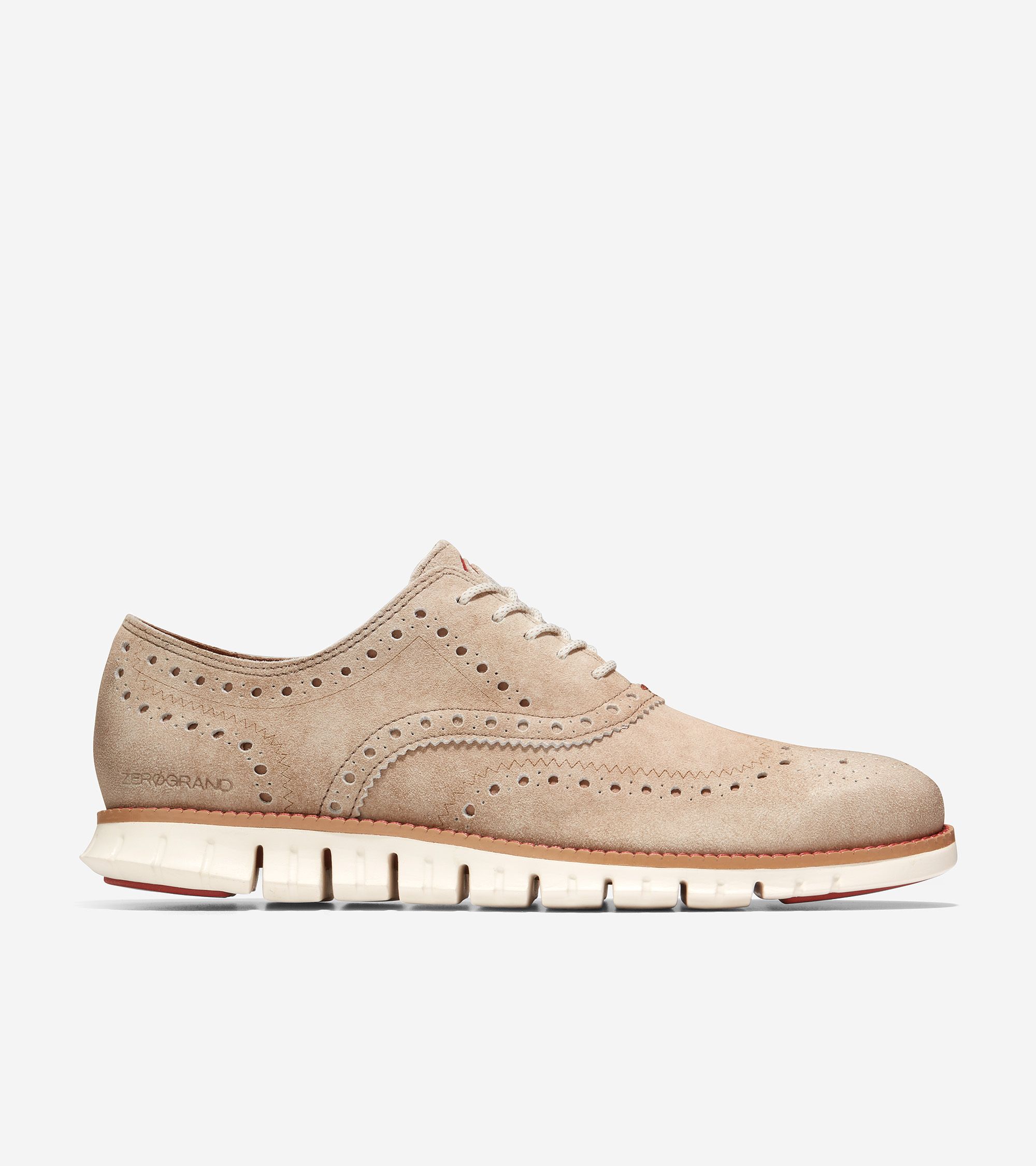 Men's ZERØGRAND Wingtip Oxford in Warm Stucco | Cole Haan | Cole Haan (US)