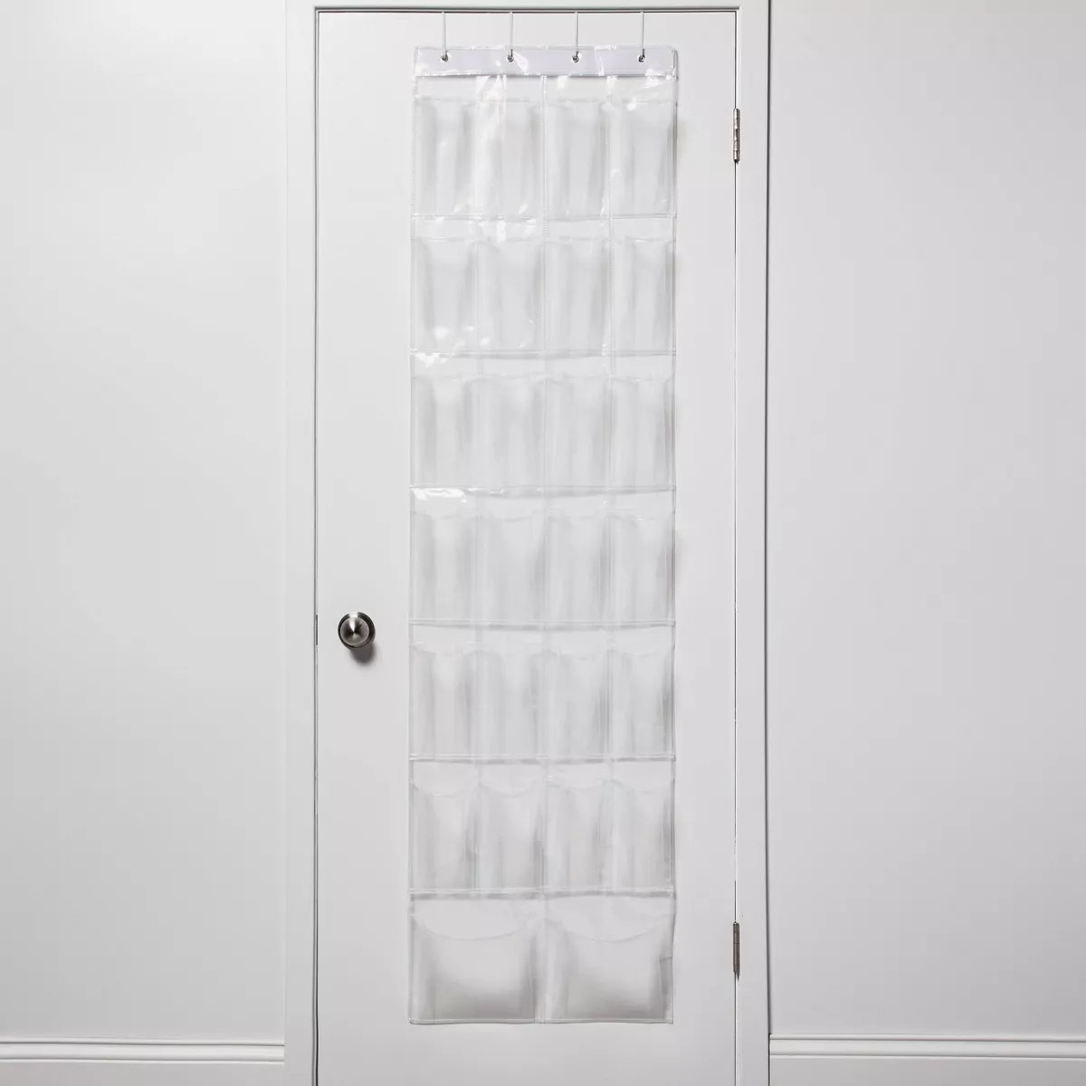 Over-the-Door Shoe Organizer Clear - Room Essentials™: Holds 26 Pairs, Hanging Shoe Storage, EV... | Target