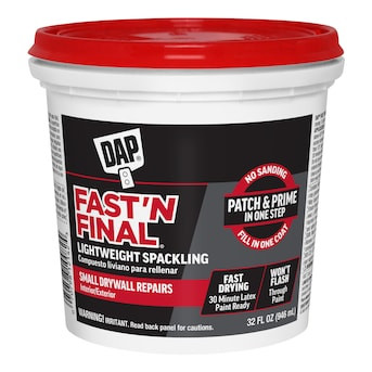DAP Fast 'N Final White Interior/Exterior Spackling 32 Ounce(s) | Lowe's