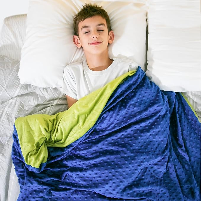 Harkla Kids Weighted Blanket - 10lb Bamboo Cooling Weighted Blanket for Kids - Washable Minky Cov... | Amazon (US)