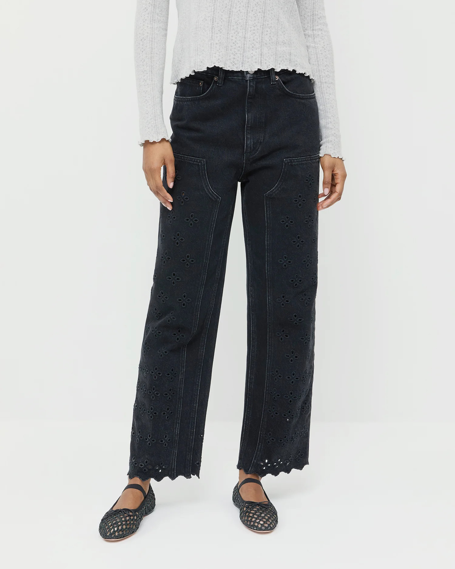Demi Embroidered Pant | Loeffler Randall