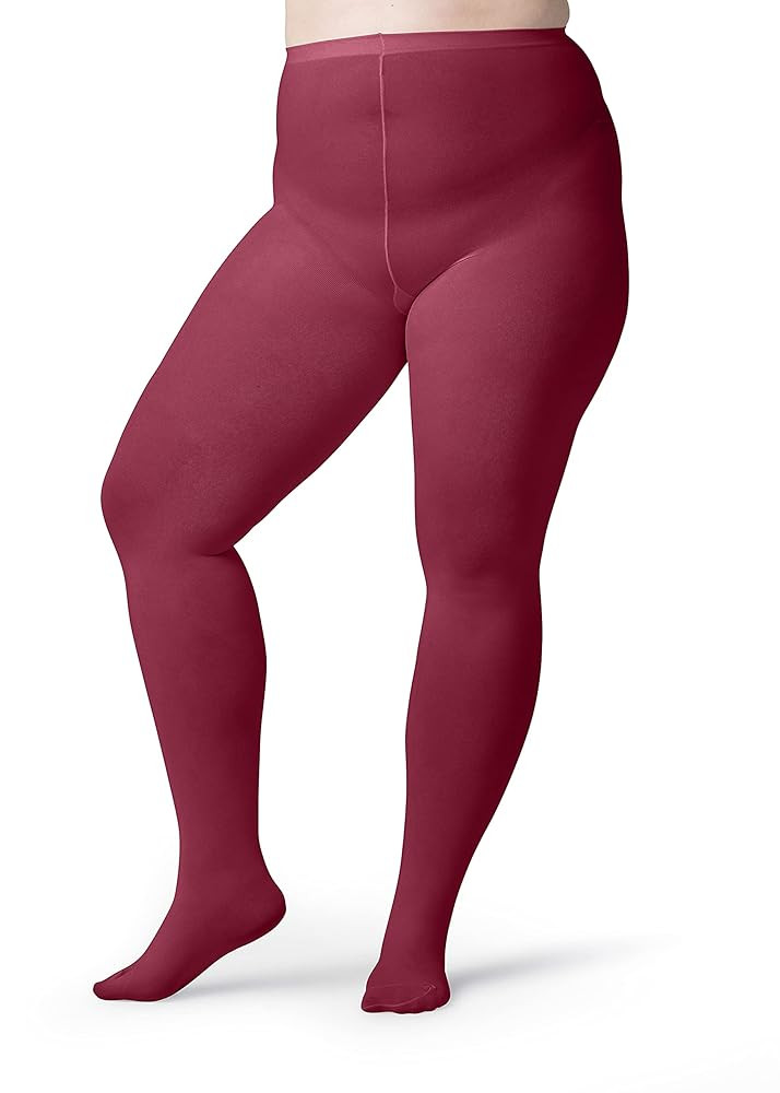 Silky Toes Plus Size Tights for Women Opaque Curvy Nylons Stockings 1-2 Pair Colored 1X 2X 3X 4X ... | Amazon (US)