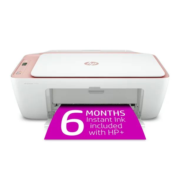 HP DeskJet 2742e Wireless Color All-in-One Inkjet Printer (Himalayan Pink) with 6 months Instant ... | Walmart (US)