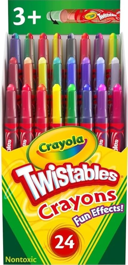 Crayola Twistables Crayons for Kids (24ct) Cute School Supplies for Toddlers, Preschool, Kinderga... | Amazon (US)
