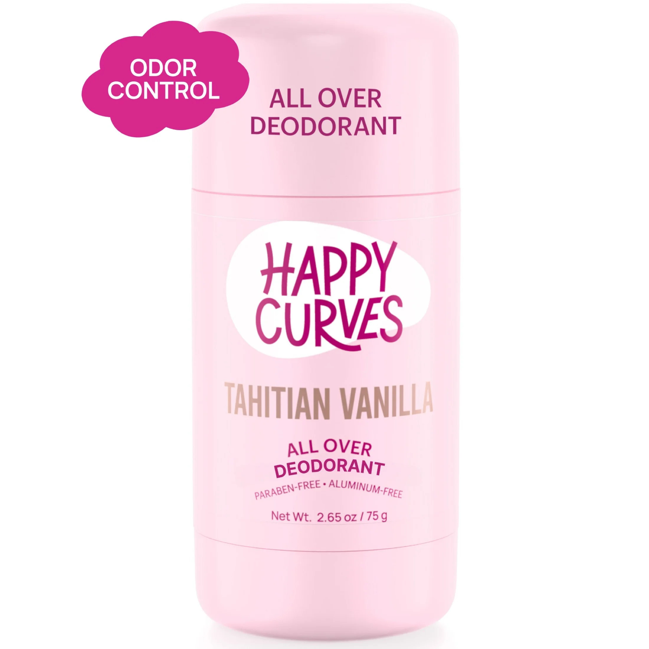 Happy Curves Aluminum & Talc Free Whole Body Deodorant for Women, Tahitian Vanilla, Stick, 2.65 o... | Walmart (US)