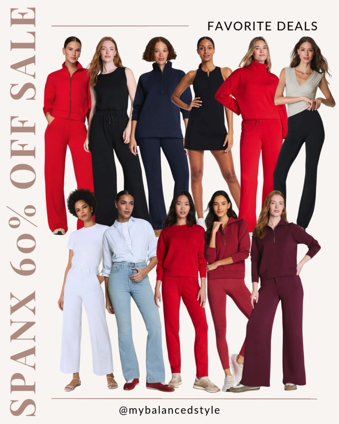 Spanx 60% off sale

Activewear sets for workouts
High-waisted leggings
Supportive sports bras
Everyday athleisure outfits
Sculpting shapewear bodysuits
Seamless compression leggings
Workout-to-errand looks
Tummy-control shaping shorts

#LTKootd #LTKActive #LTKSaleAlert