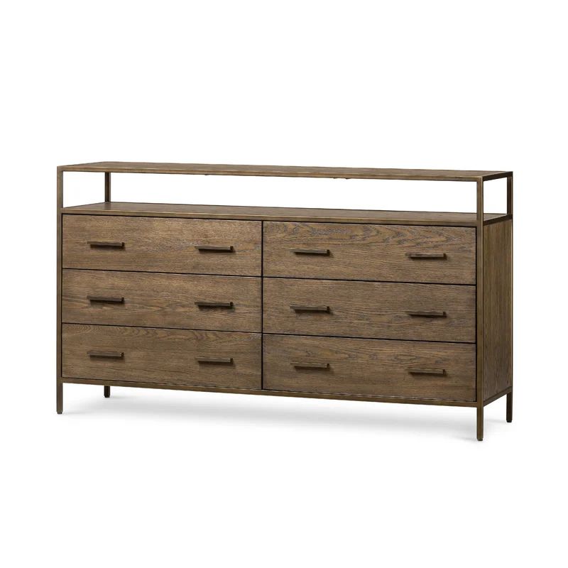 Noah 6 Drawer 65'' W Double Dresser | Wayfair North America