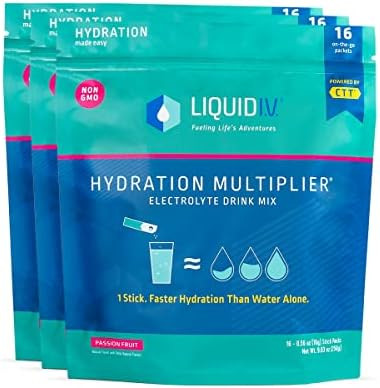 Liquid I.V. Hydration Multiplier - Passion Fruit - Hydration Powder Packets | Electrolyte Drink M... | Amazon (US)