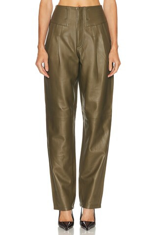 Ronny Kobo Justine Pant in Green | FWRD 
