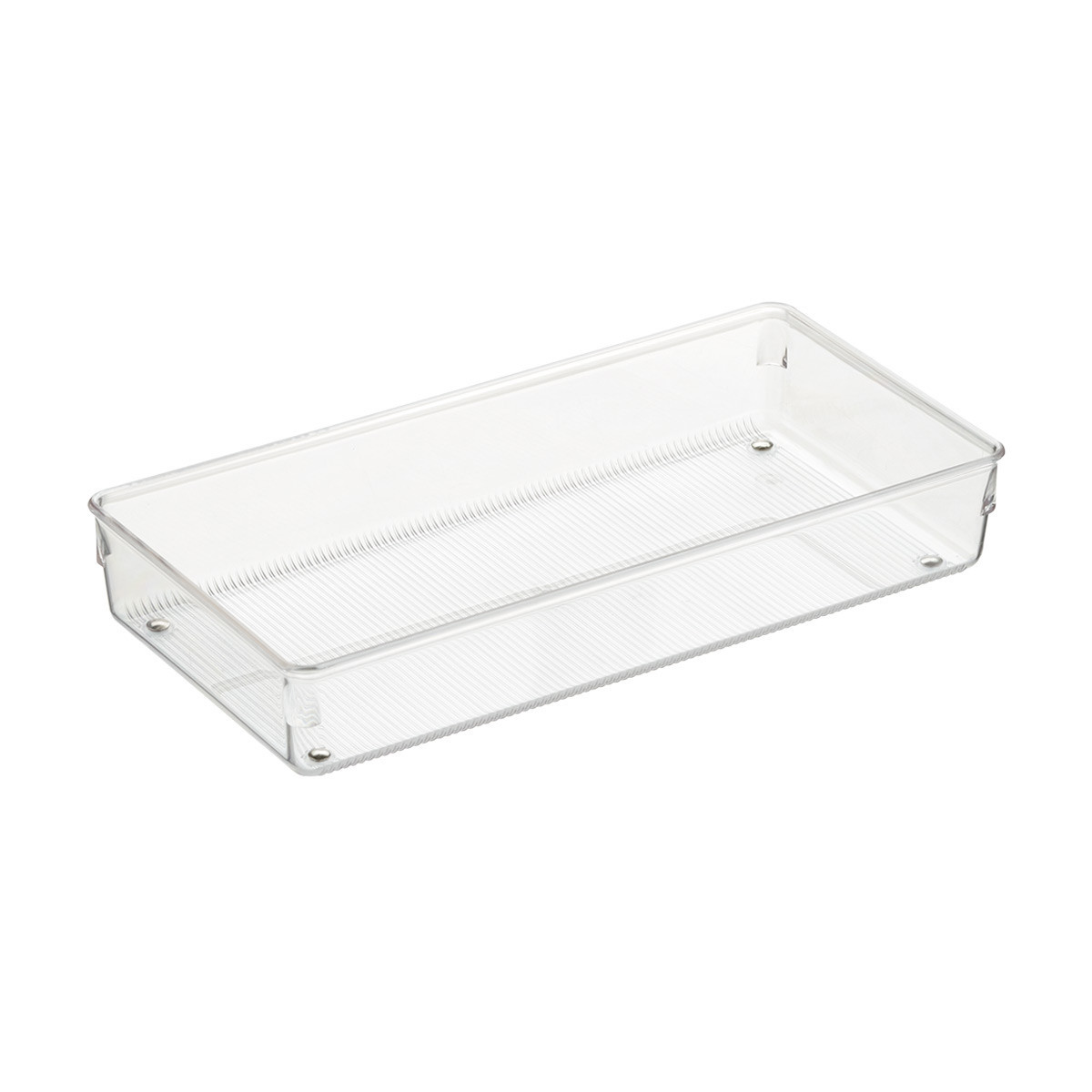 iDESIGN Linus Shallow Drawer Organizer Clear | The Container Store