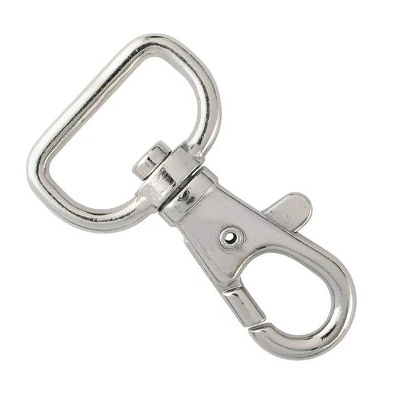 25 Pack - Premium Metal Lobster Claw Clasps - Wide 3/4 Inch D Ring - 360° Swivel Trigger Snap Ho... | Walmart (US)