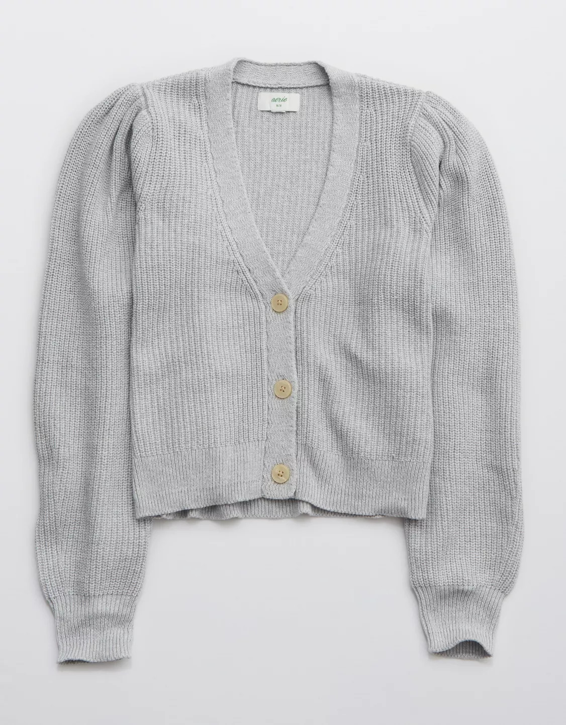 Aerie Button Cropped Cardigan | American Eagle Outfitters (US & CA)