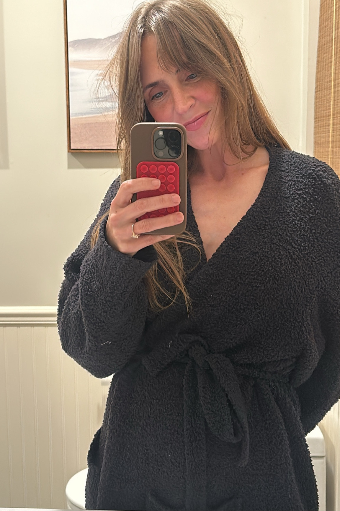 cozy robe —wearing xxs/xs, so it runs big