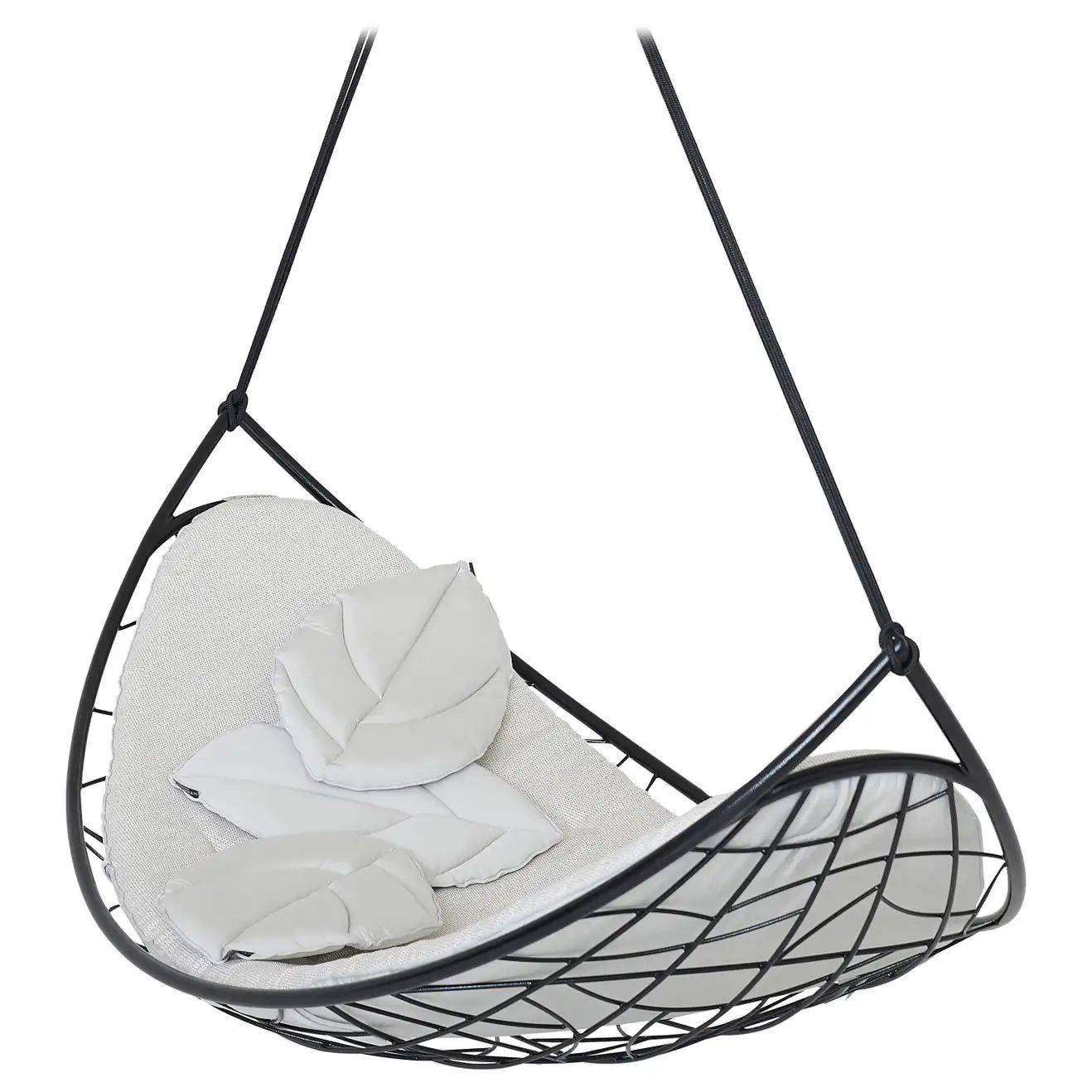 Melon Hanging Swing Chair Modern Daybed In/Outdoor Grey 'cushion additional' For Sale at 1stDibs | 1stDibs