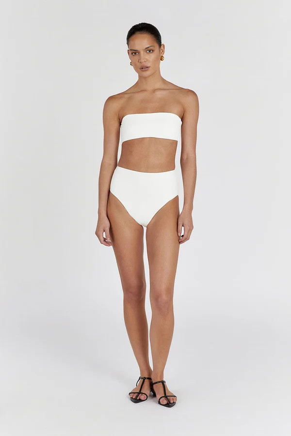 CALLIE OFF WHITE HIGH WAISTED BRIEF | DISSH