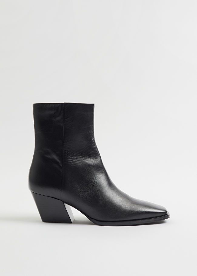 Western Leather Ankle Boots | & Other Stories (EU + UK)