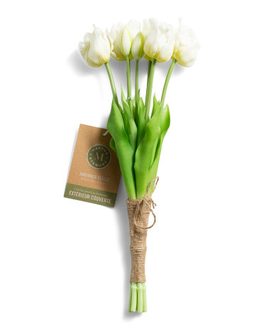 7pk Uv Resistant Real Touch Faux Tulip Stems | TJ Maxx