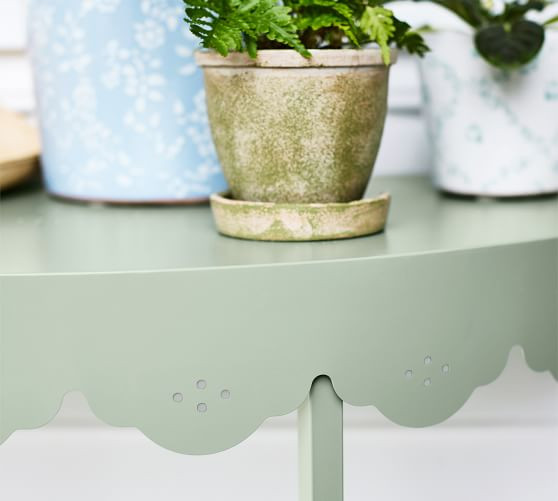 Julia Berolzheimer Eloise Demilune Scalloped Etagere | Pottery Barn (US)