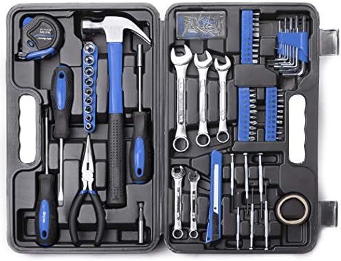 CARTMAN 148Piece Tool Set General Household Hand Tool Kit with Plastic Toolbox Storage Case Socke... | Amazon (US)