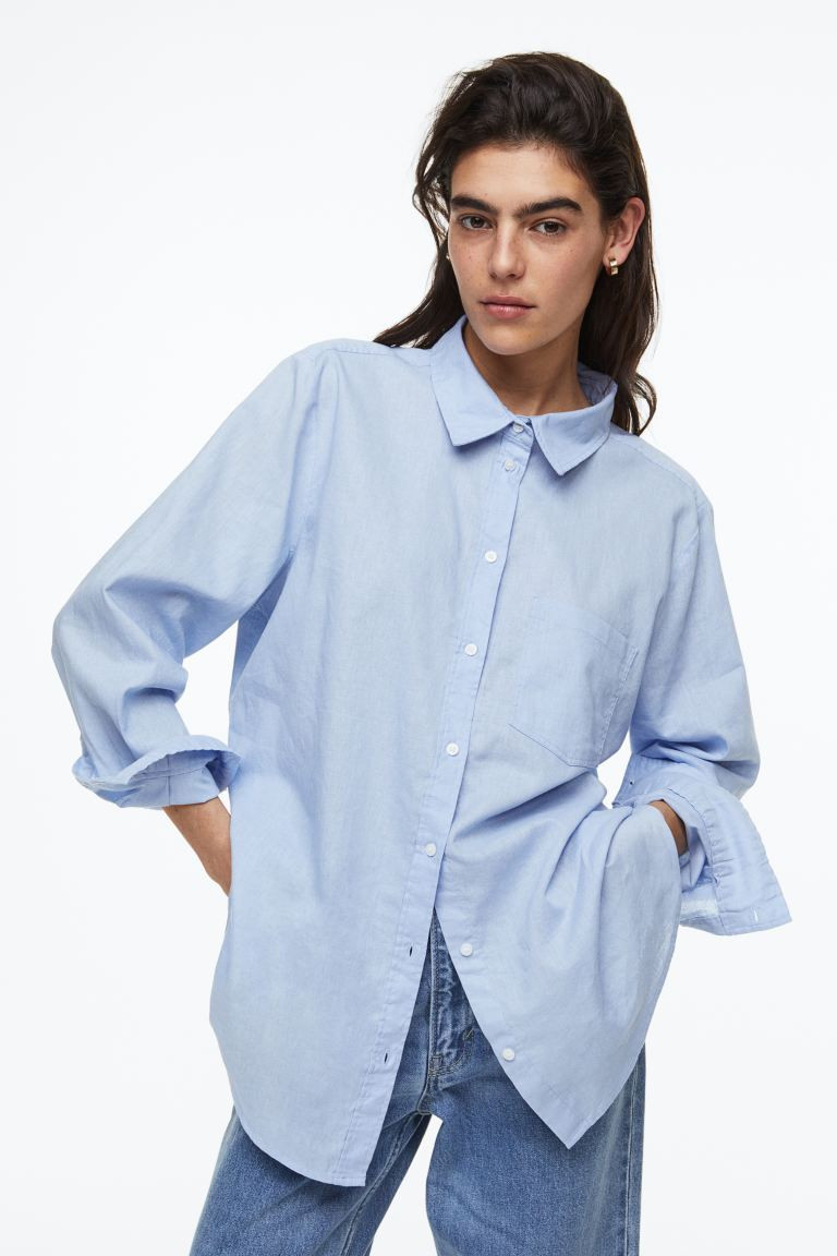 Camisa en mezcla de lino | H&M (FR, IT, ES, PT, BE)