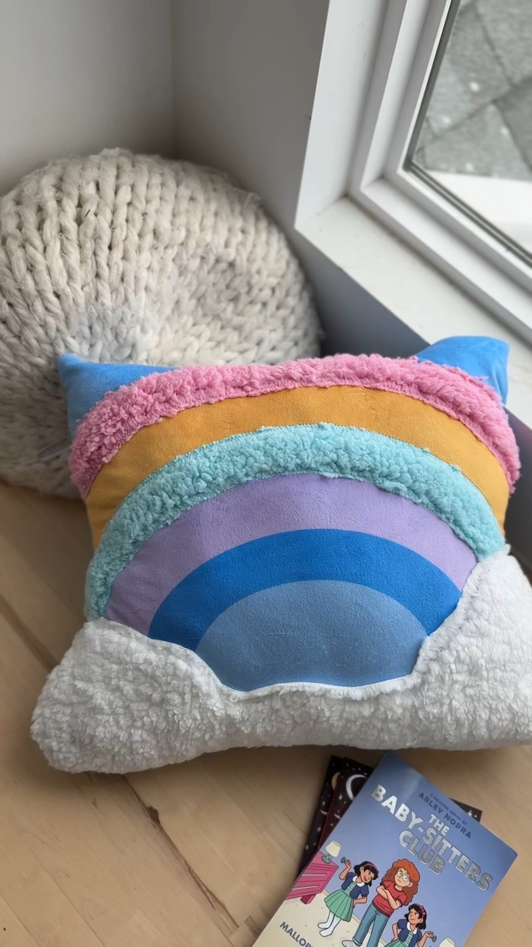 rainbow pillow, kids room, kids pillow, pastel, kid decor, spring pillow, throw pillow, kid bedding, baby room, baby pillows, babysitters club, books, girl books

#LTKBaby #LTKHome #LTKFamily