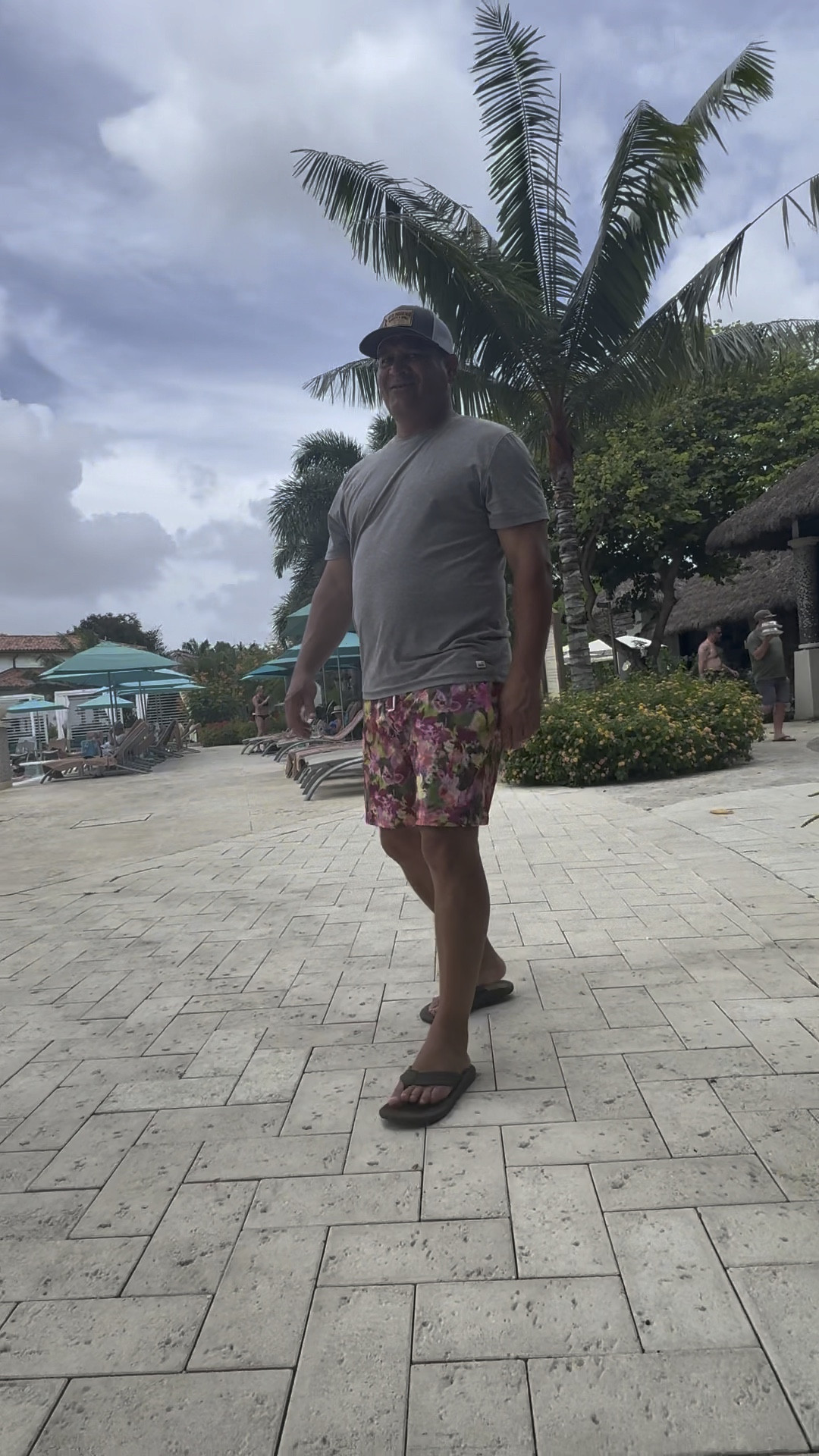 Randy models the @lululemon Pool Short  7” in Floral Freestyle Multi. He’s wearing his true size—said he “had his doubts,” but they’re “good.” 

#LTKSwim #LTKMens #LTKFamily