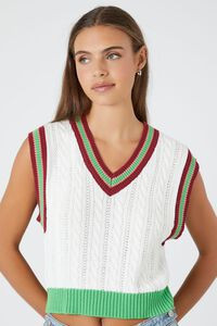 Varsity-Striped Sweater Vest | Forever 21 (US)