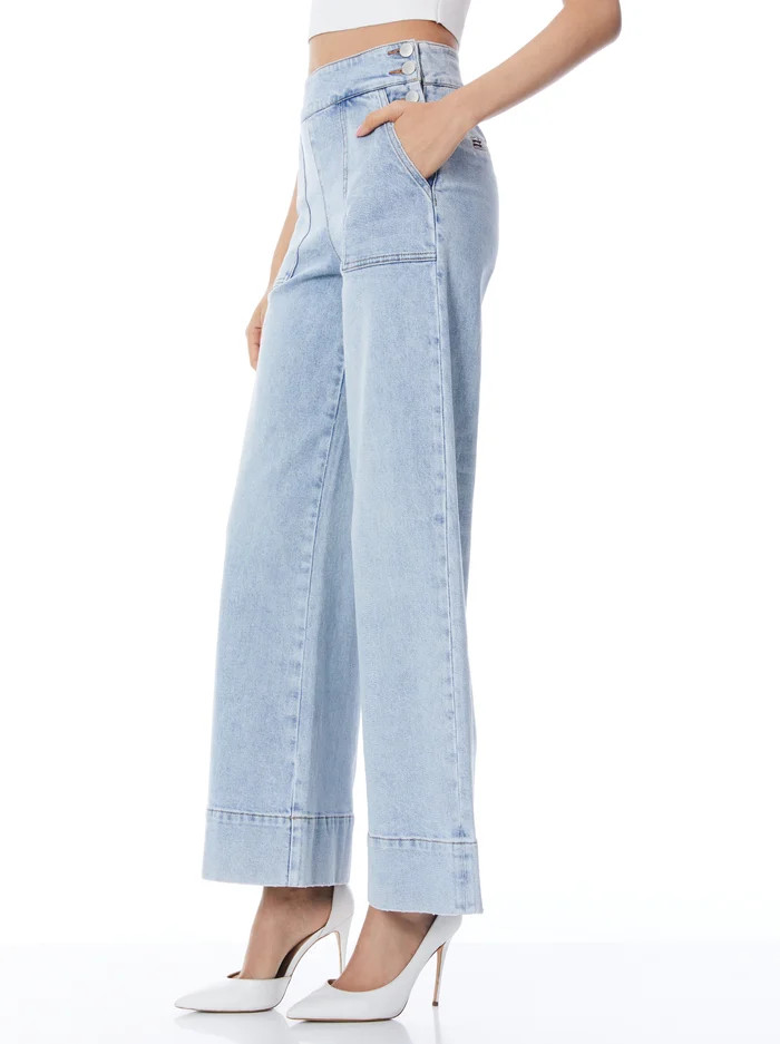 DONALD HIGH WAISTED JEAN | Alice + Olivia