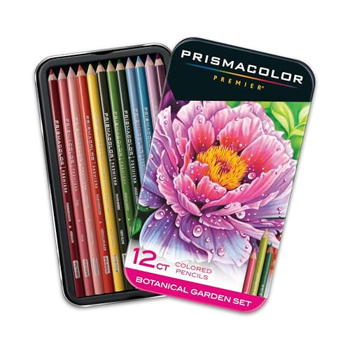 Prismacolor Premier Colored Pencils Soft Core Botanical Garden Set Adult Coloring 12 Count | Amazon (US)