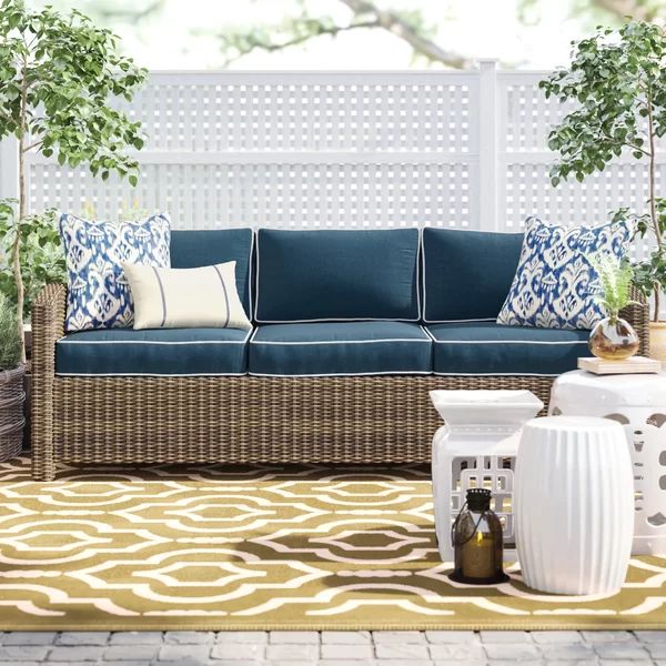 Lawson 80.5'' Wide Outdoor Wicker with Cushions | Wayfair North America