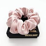 Pink silk scrunchies | Amazon (US)