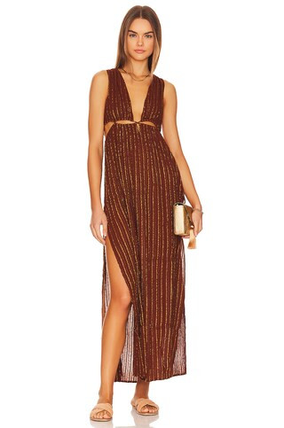 L*SPACE Rafael Cover Up Dress in Coffee from Revolve.com | Revolve Clothing (Global)