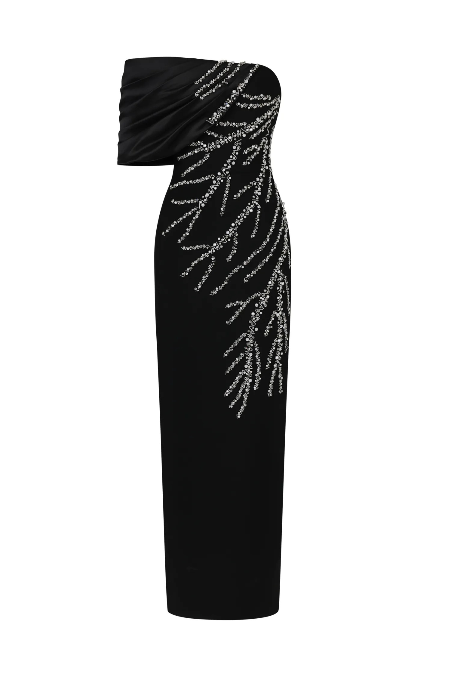 Zaha One Shoulder Sleeveless Diamond Bandage Maxi Dress | Bellabarnett Affiliate Marketing