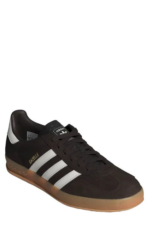 adidas Gazelle Indoor Sneaker in Coffee/Core White/Gum at Nordstrom, Size 11 Women's | Nordstrom