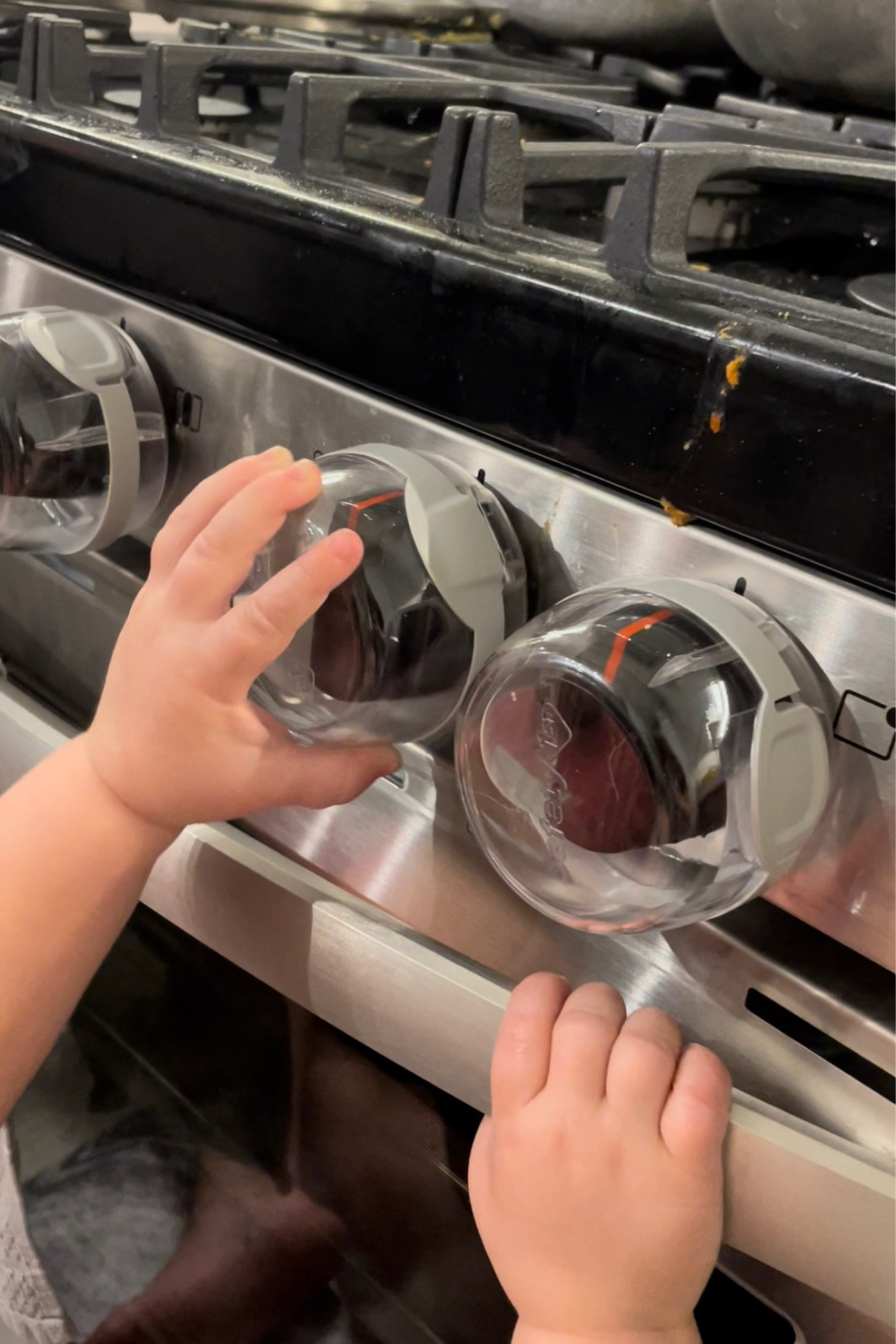 These stove top knob covers are the best of the best. I don’t have to worry about my kid setting my house on fire anymore! Also these are nice because they pop open for easy access for adults. 

#LTKkids #LTKfamily #LTKhome